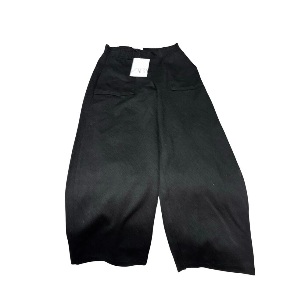 Zara 10 black wide leg nice dress pants elastic
Waist pockets nwt